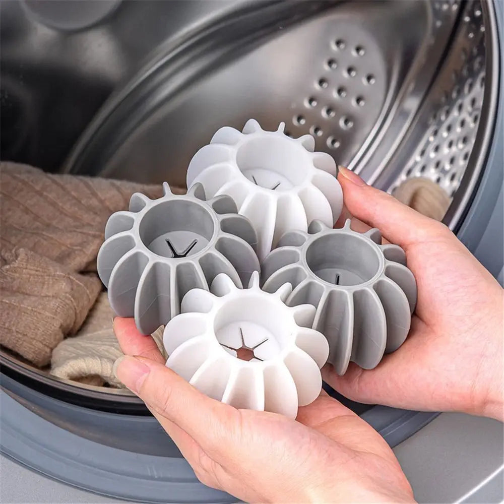 Reusable Silicone Laundry Balls – Anti-Tangle & Pet Hair Catcher
