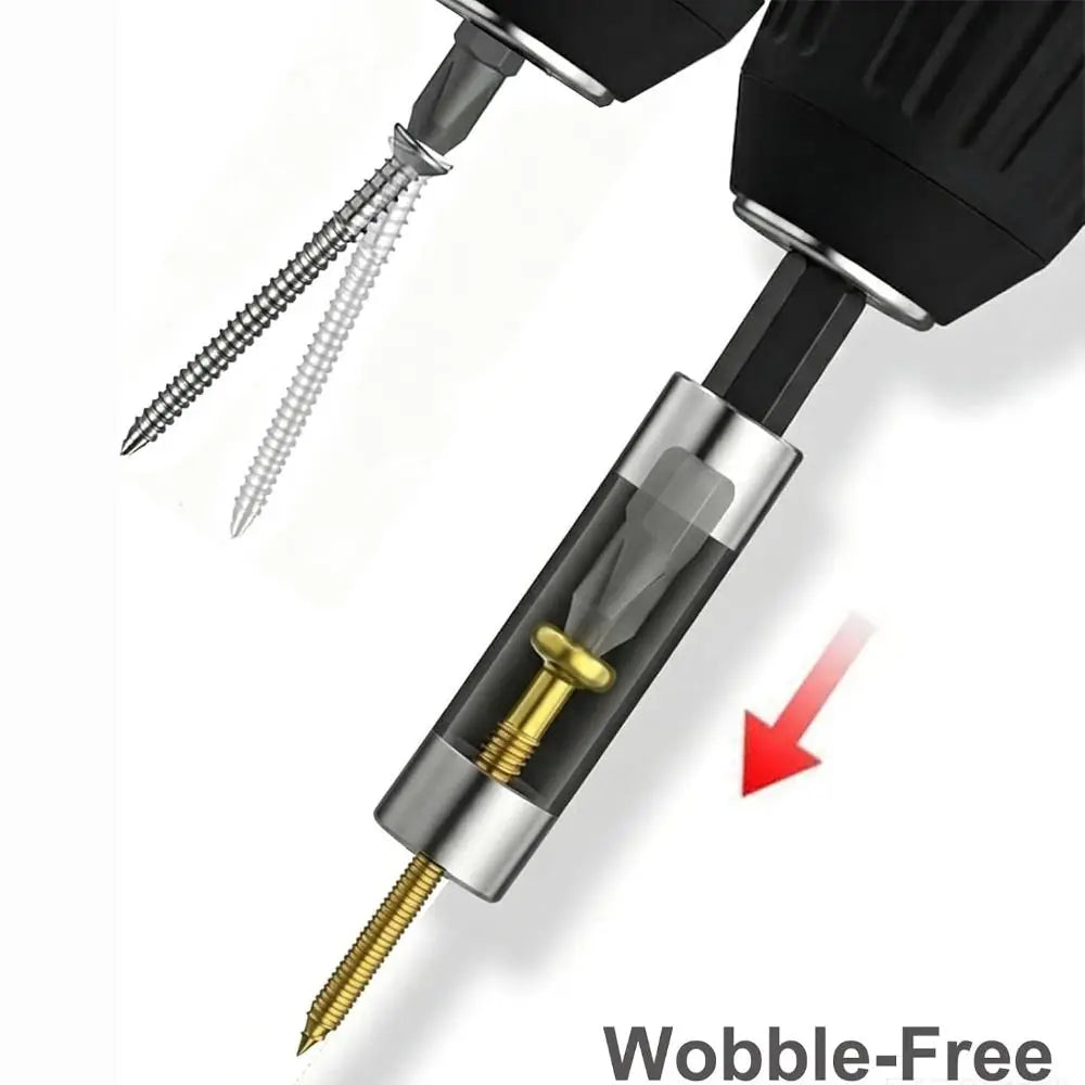 2-Pack Telescopic 1/4" Hex Drill Bit Extension & Screw Bit Holder