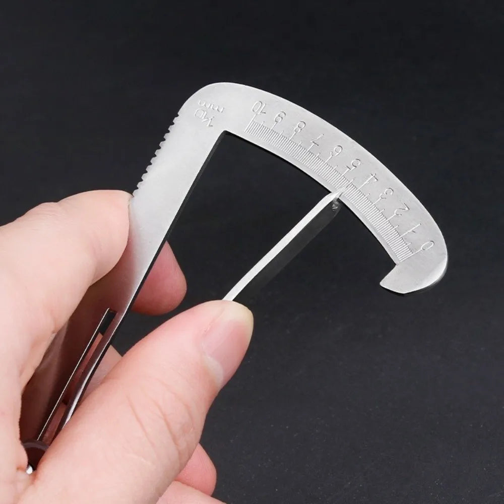 Stainless Steel Dental Caliper Ruler – 0–80mm Measuring Gauge