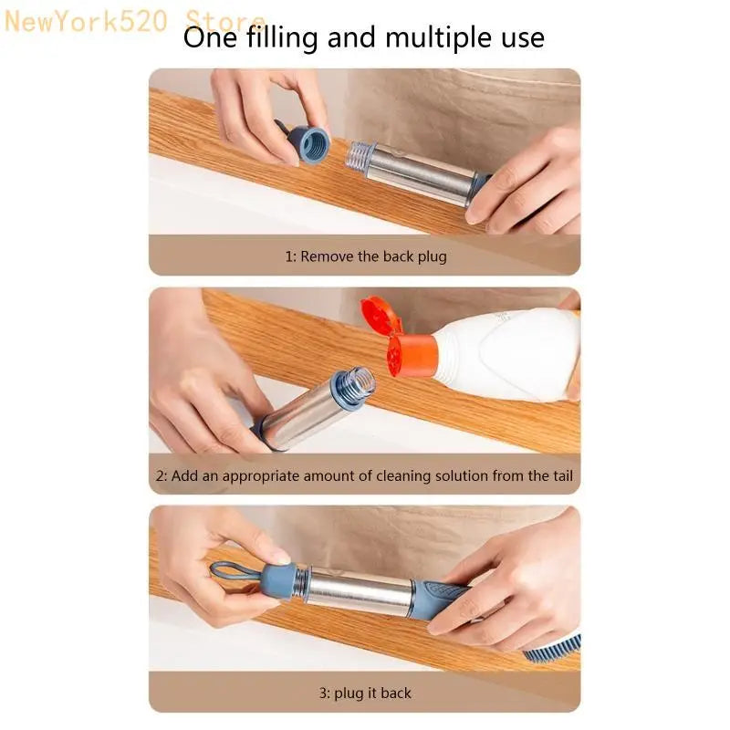 Soap Dispensing Dish Brush Set – 4 Replacement Heads