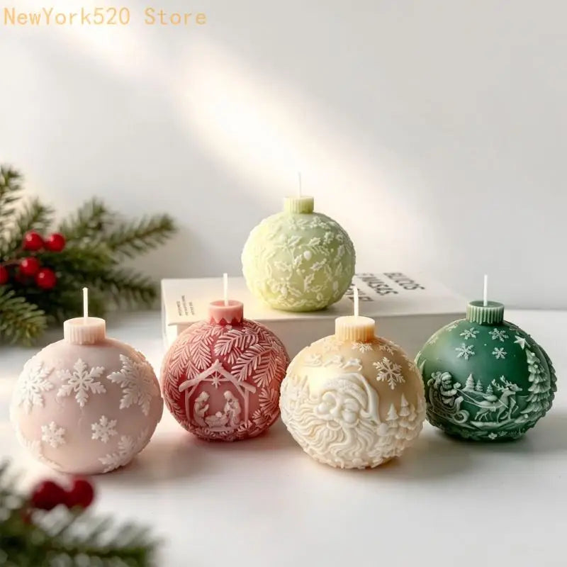 Christmas Crystal Ball Silicone Mold for Resin & Soap Crafts