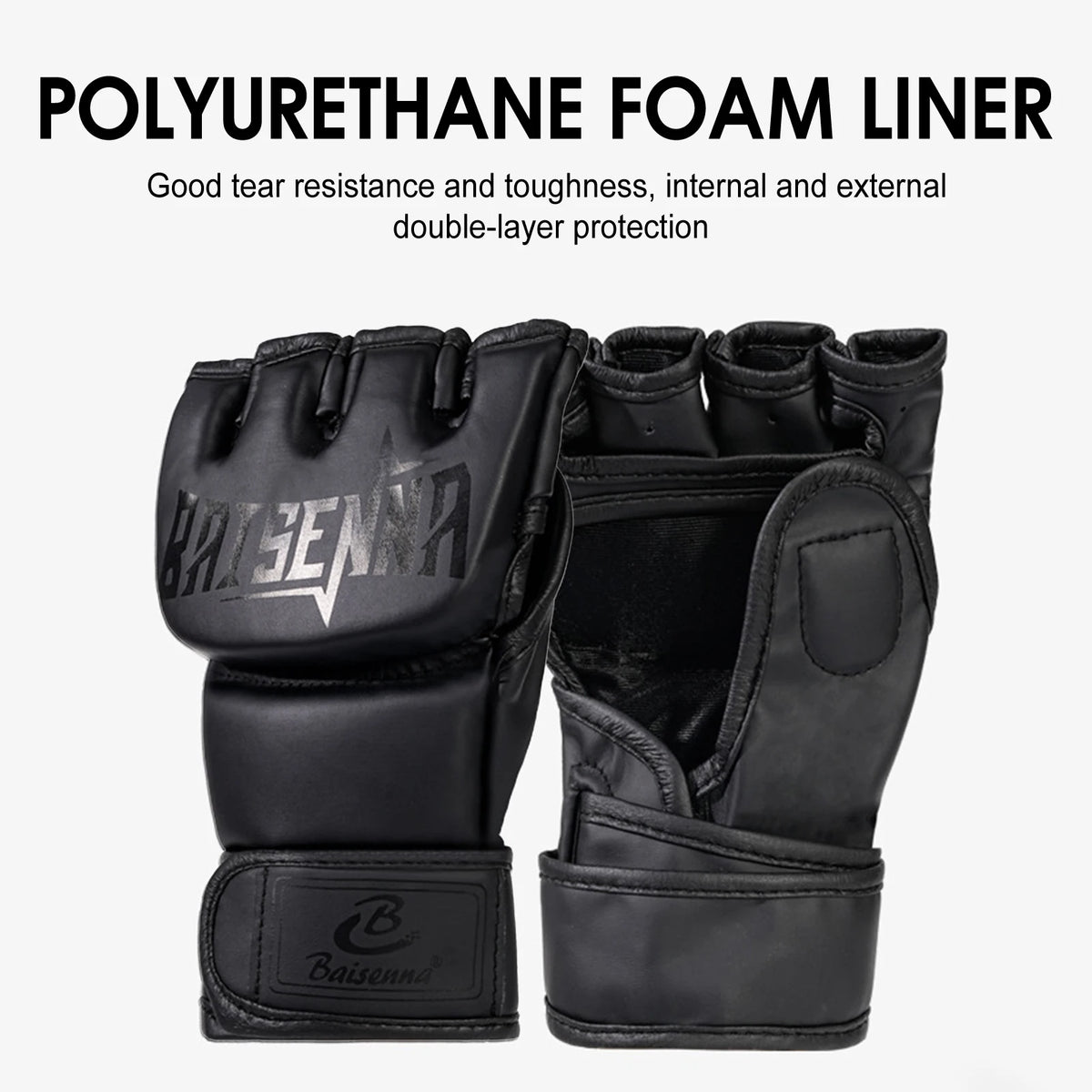 MMA Semi-Finger Gloves – Kickboxing, Sparring & Bag Training