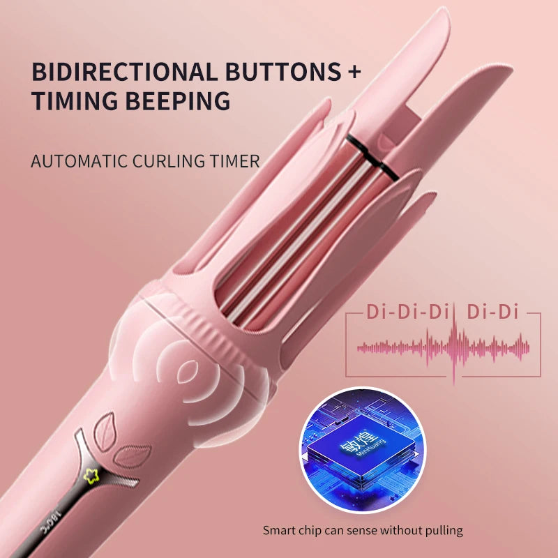 Automatic Hair Curling Iron – Anti-Scald Ceramic Timer Beep