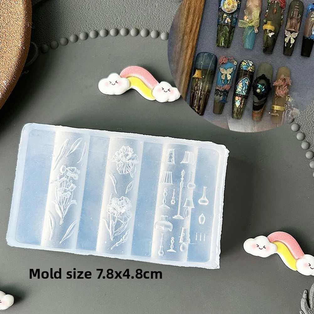 3D Seashell Flower Nail Art Silicone Mold – UV Resin & Gel