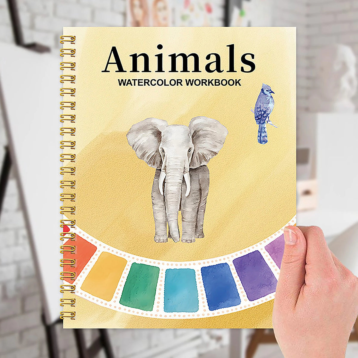 Watercolor Coloring Book for Beginners & Adults Practice Pad