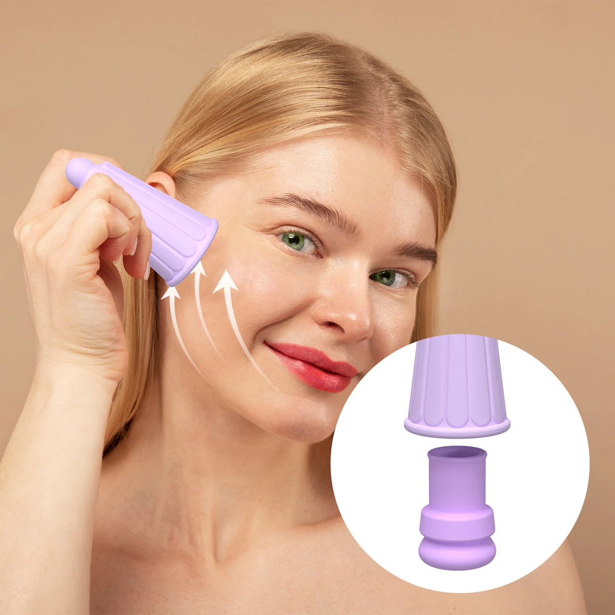 Silicone Facial Cupping Set – Vacuum Massage Cups for Face