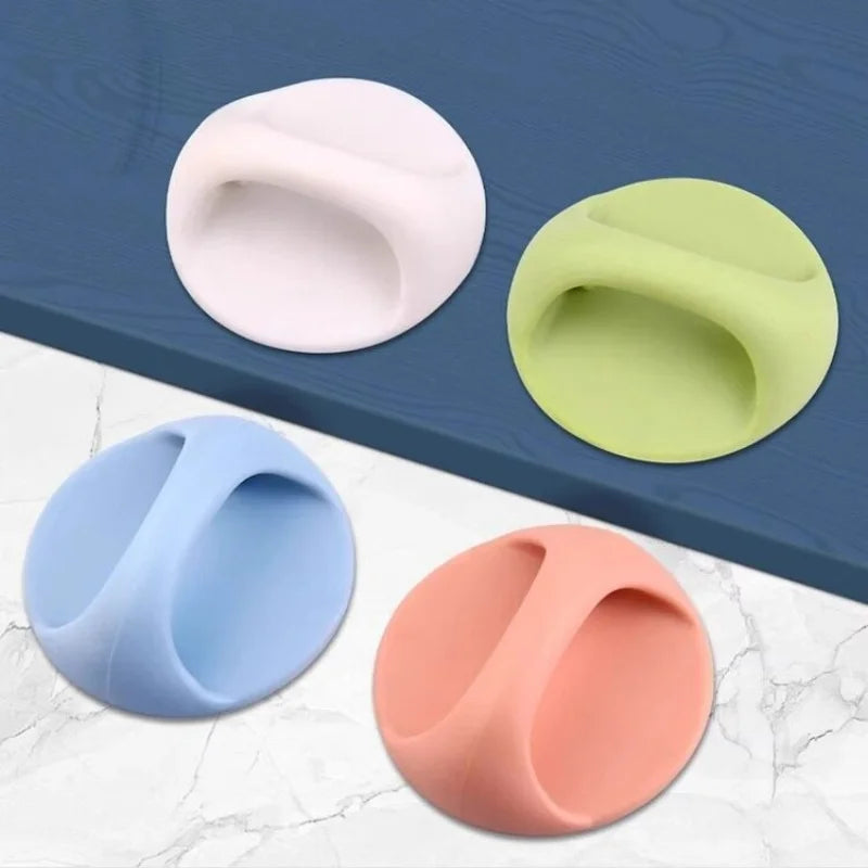 No-Drill Adhesive Cabinet Drawer Handle Self-Stick Pull Knob