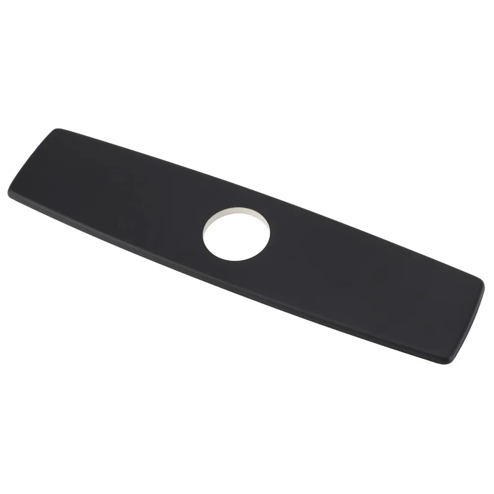 304 Stainless Steel Faucet Deck Plate Matte Black 10 Inch
