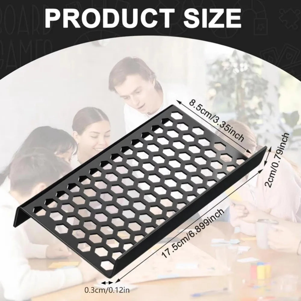 Matte Black Acrylic Trading Card Display Riser & Organizer