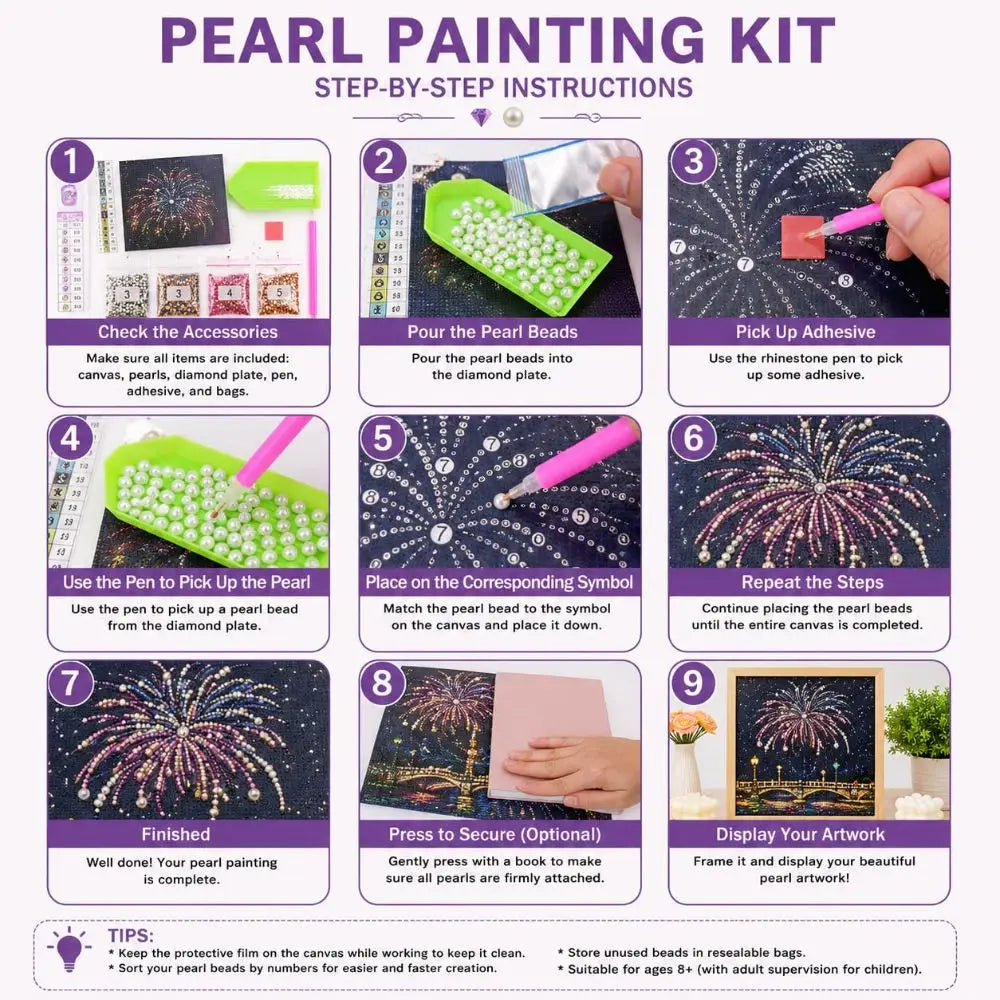 5D Christmas Pearl Diamond Painting Kit – Church 30×40cm