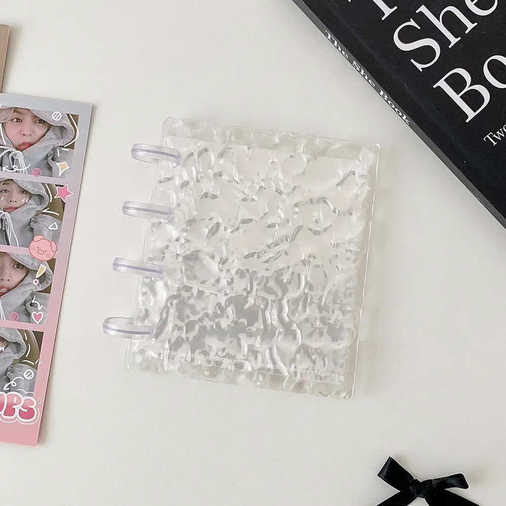 Transparent Water Ripple Photocard Binder Loose-Leaf Holder
