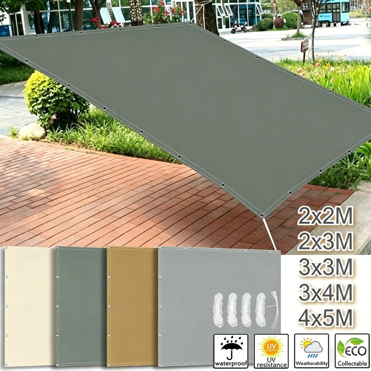 Waterproof Sun Shade Sail Awning with Grommets – UV Protection