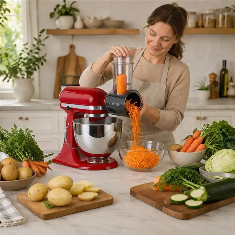 5-in-1 Slicer Shredder Attachment Set for KitchenAid Mixers