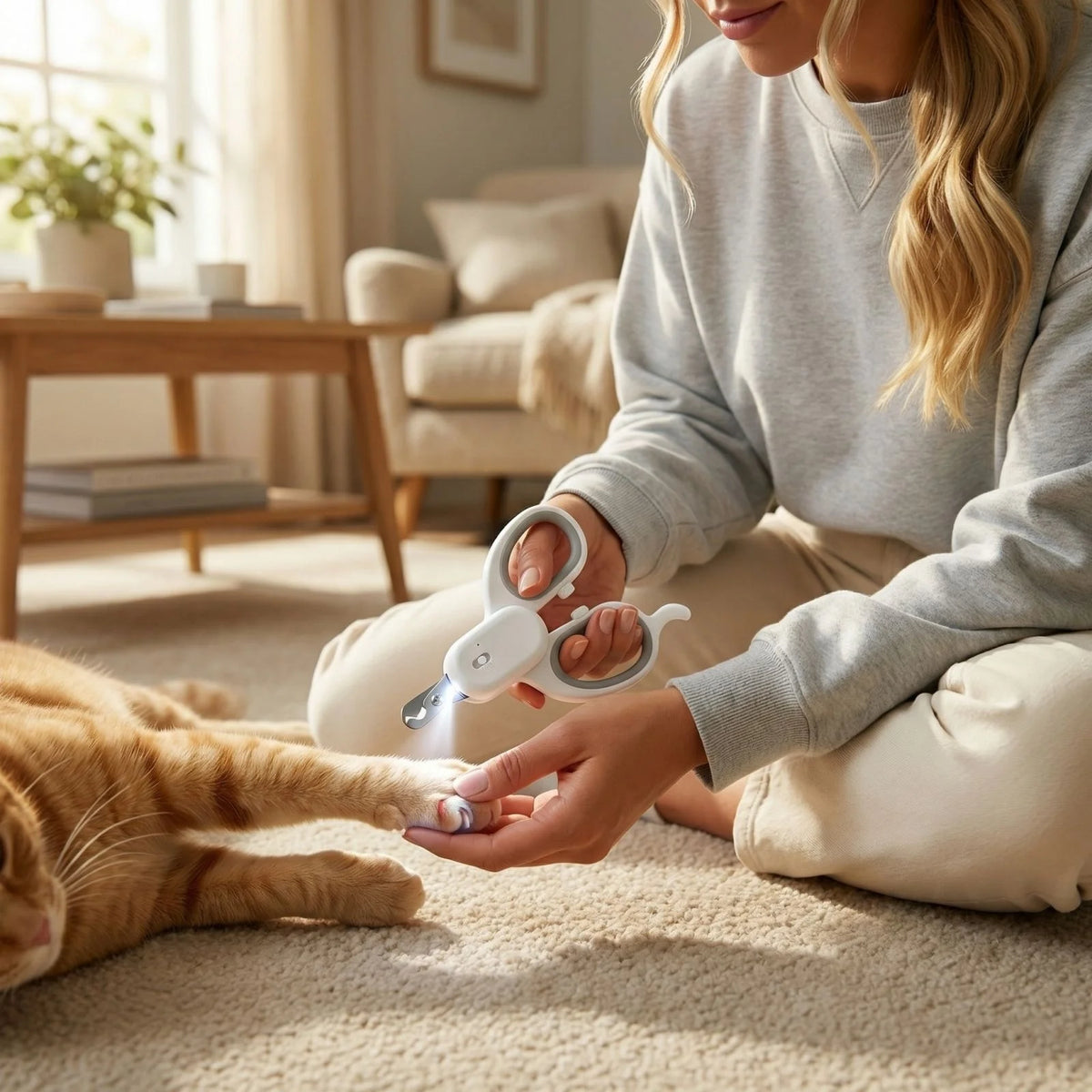 LED Pet Nail Clippers USB Rechargeable with Light – Dogs & Cats