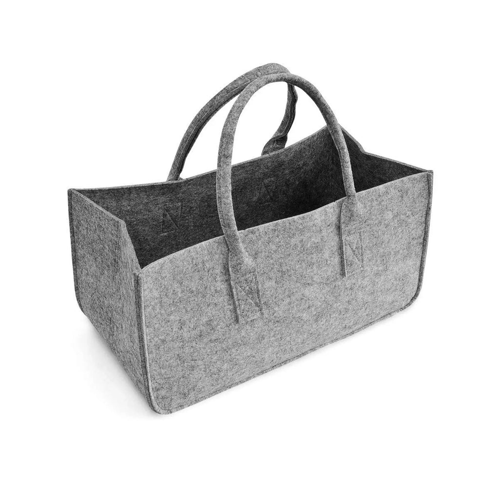 VIBE Gray Felt Tote Bag – Large Capacity Shopping & Storage