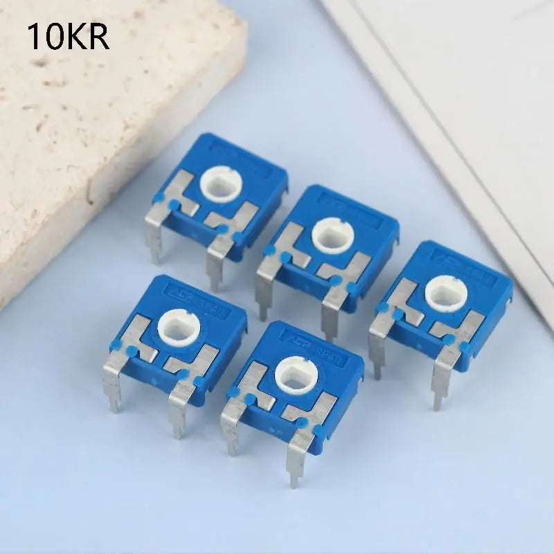 5-Pack Vertical Adjustable Potentiometer 10K 100K Ohm Trimmer