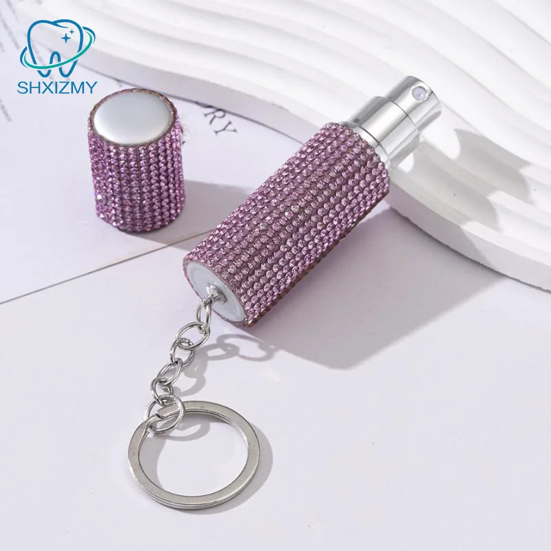 5ml Rhinestone Perfume Spray Keychain – Mini Travel Atomizer