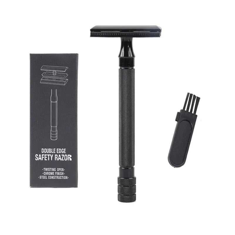 Men's Double Edge Safety Razor – Titanium Coated Blade