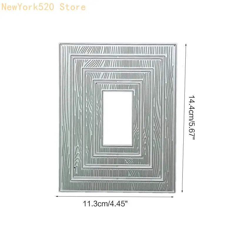 Grain Rectangle Nesting Frame Metal Cutting Die – Scrapbook