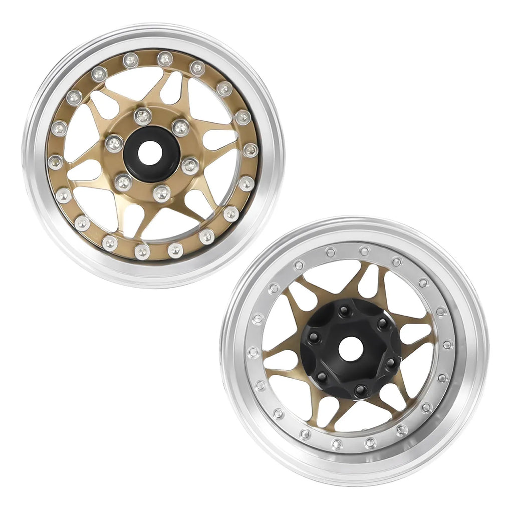 1.9" CNC Aluminum Beadlock Wheels for 1/10 RC Crawler TRX4 SCX10