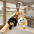 Lucky Cat Plush Keychain Pendant – Maneki Neko Mascot Doll Gift