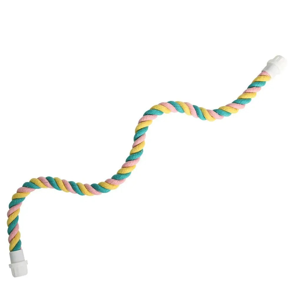 Cotton Climbing Rope Bird Toy – Parrot Swing & Cage Perch