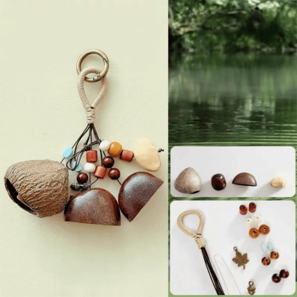 Natural Nut Shell Wind Chimes DIY Kit – Garden & Yoga Decor