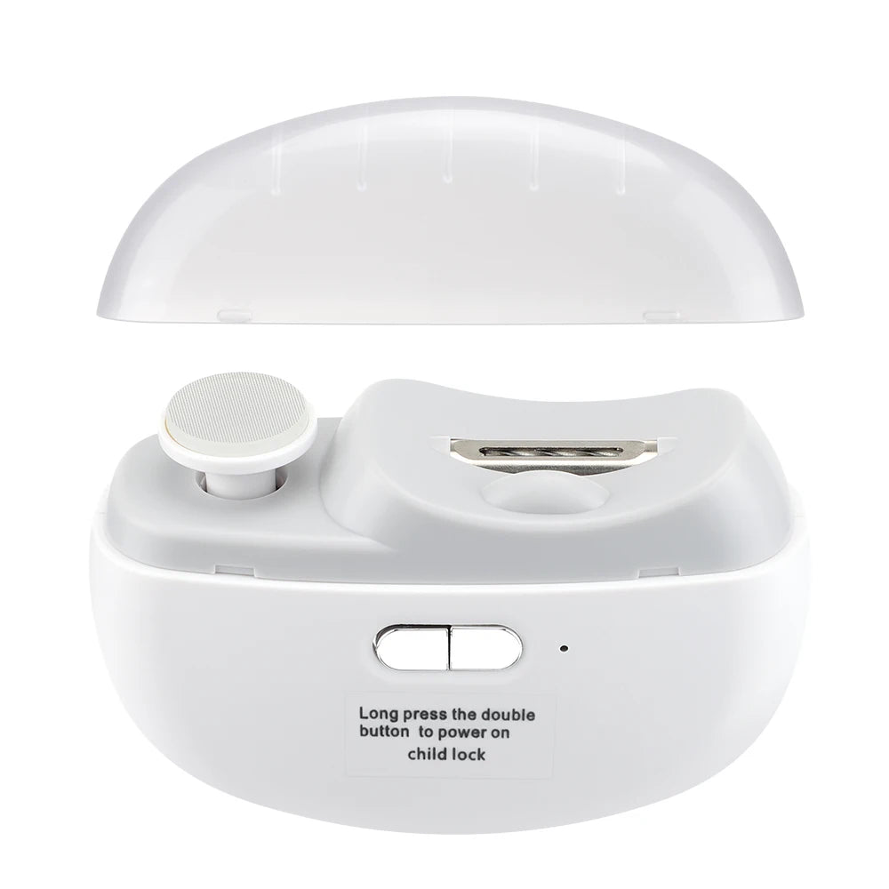 AFDEAL 3-in-1 Electric Nail Trimmer Clipper & Polisher + LED