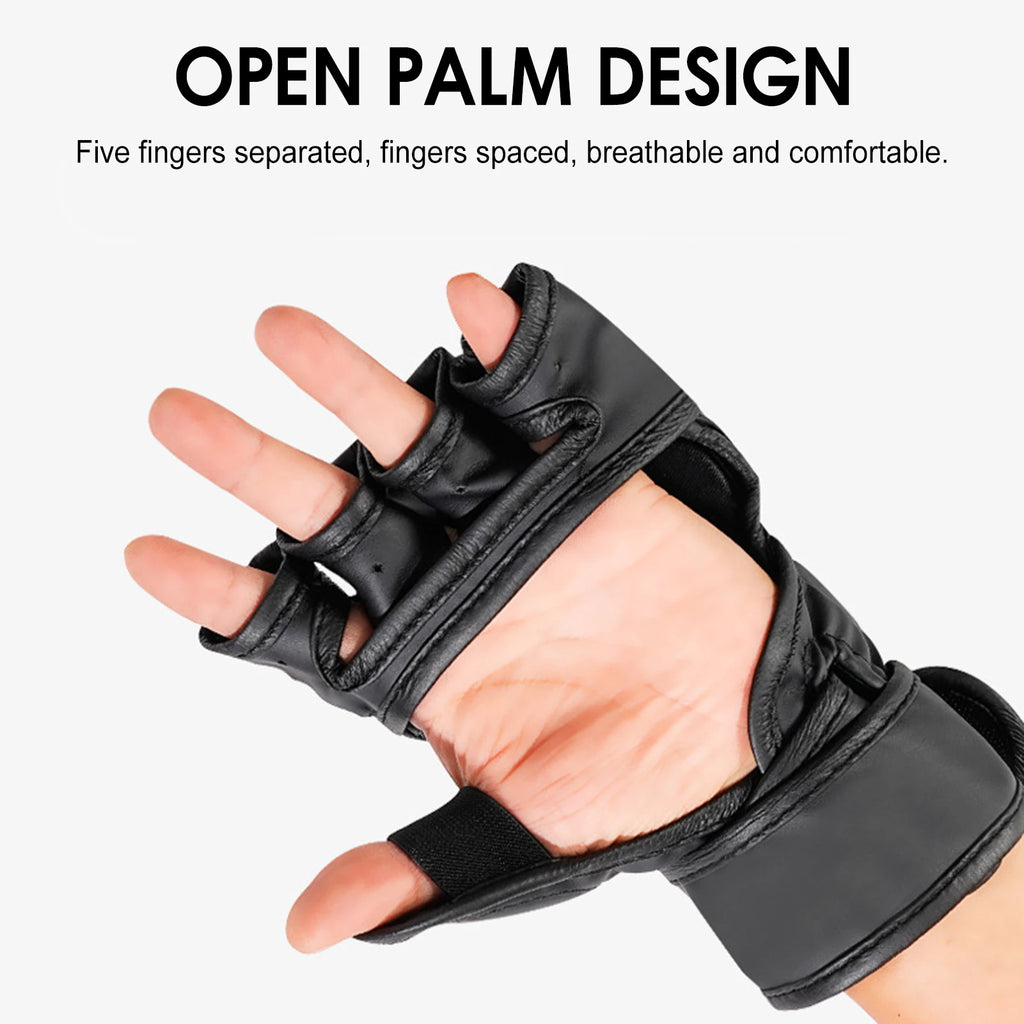 MMA Half-Finger Training Gloves – Kickboxing & Sparring