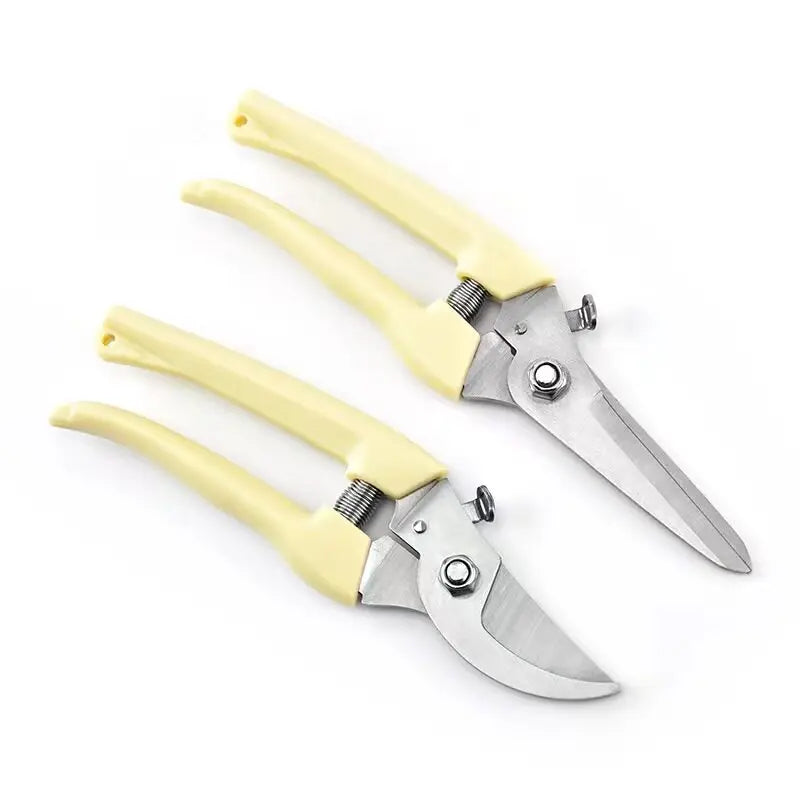 Spring-Loaded Bypass Pruning Shears – Stainless Steel Garden Scissors