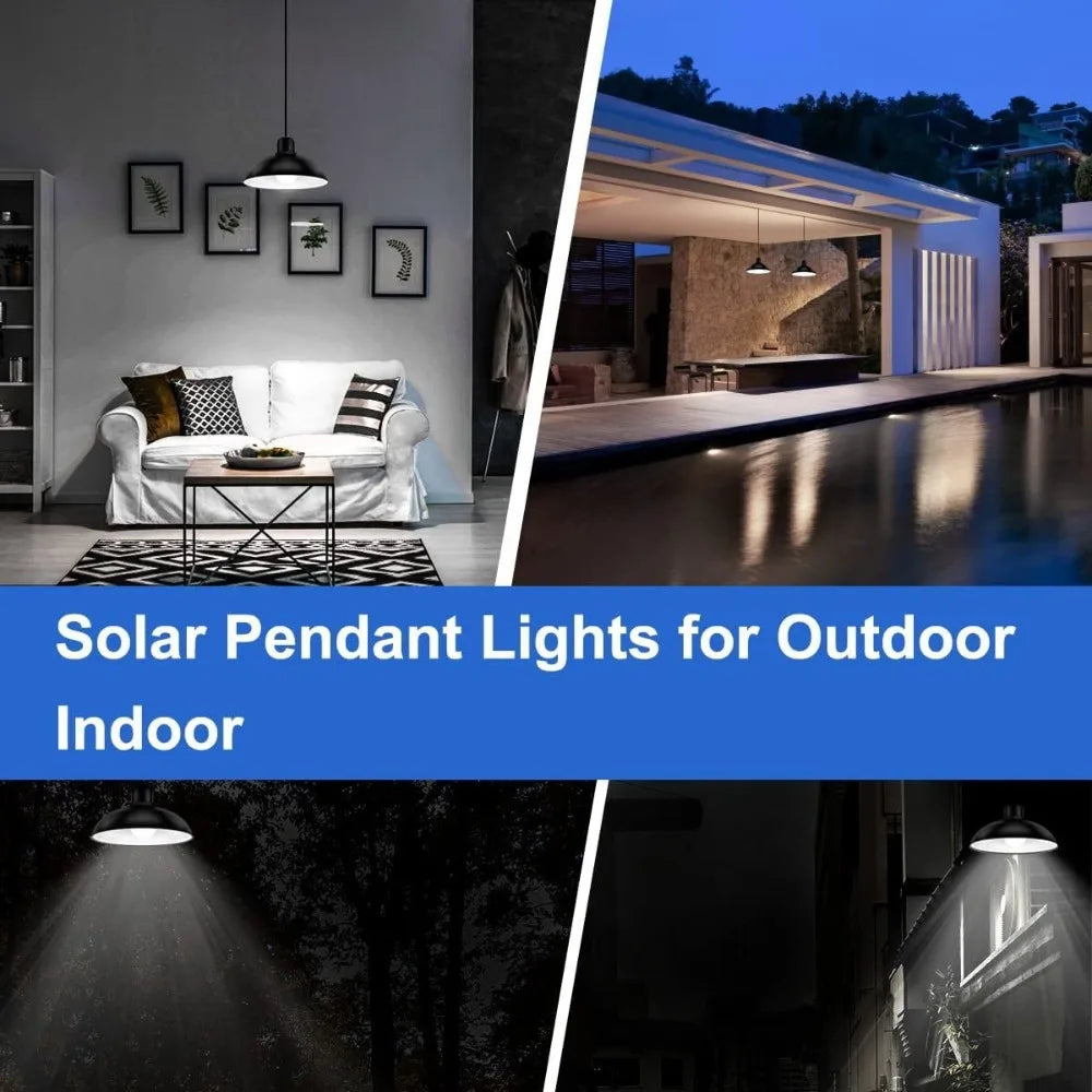 Solar Pendant Light LED Remote Control – Single/Double Head