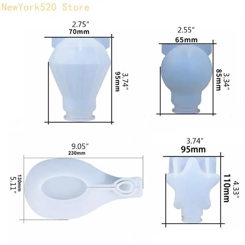 Silicone Resin Molds – Light Bulb & Spoon Tray DIY Craft Set