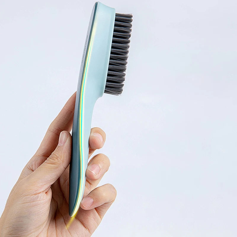 Dual-Head Shoe Cleaning Brush – Soft & Hard Bristles