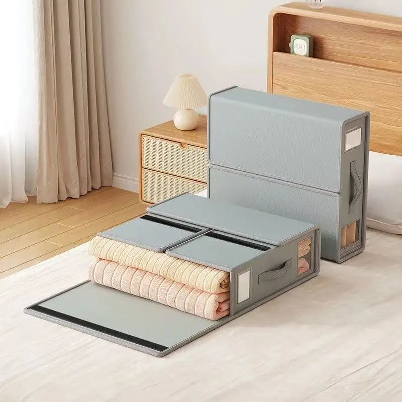 Foldable Nonwoven Bedding Storage Box | Duvet & Clothes Organizer