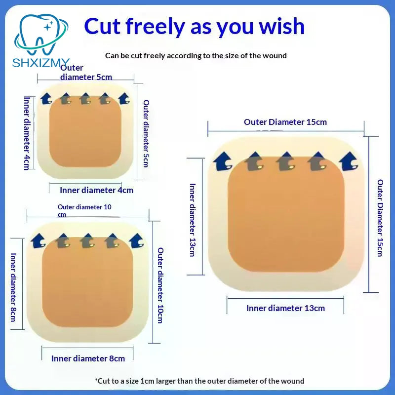 Hydrocolloid Waterproof Wound Dressing Self-Adhesive Patch