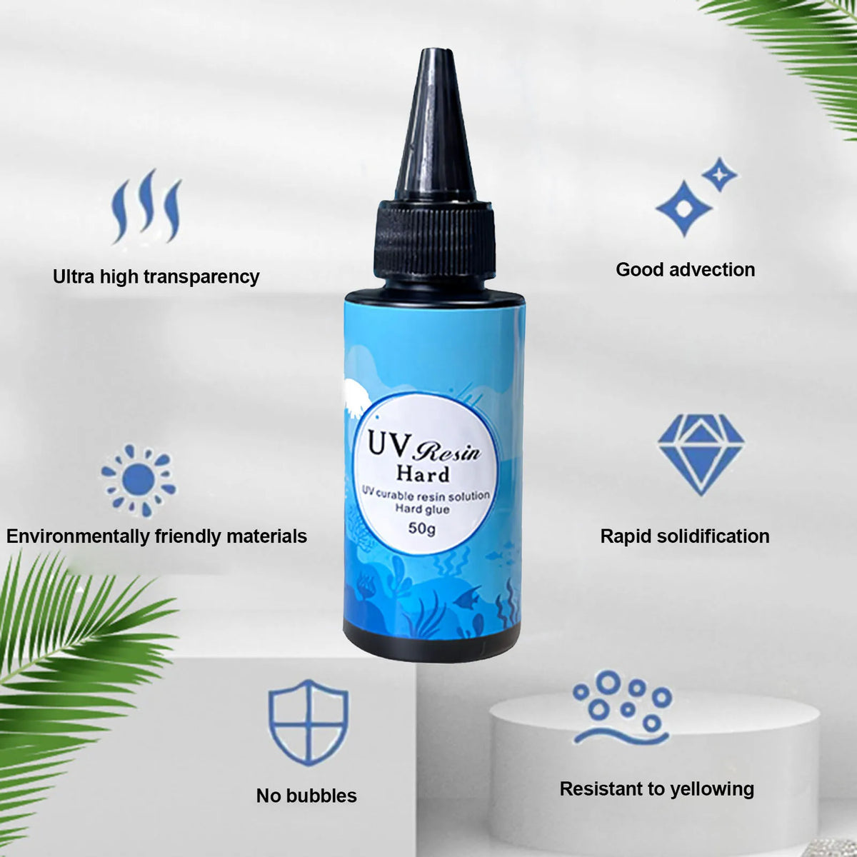 VIBE Transparent UV Resin Glue – Non-Yellowing, Fast Curing