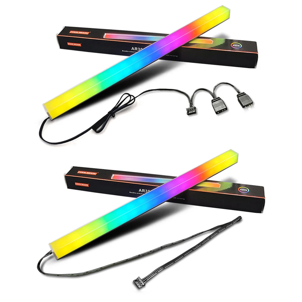 COOLMOON RGB LED Light Strip 5V 3Pin for PC Case – 30cm