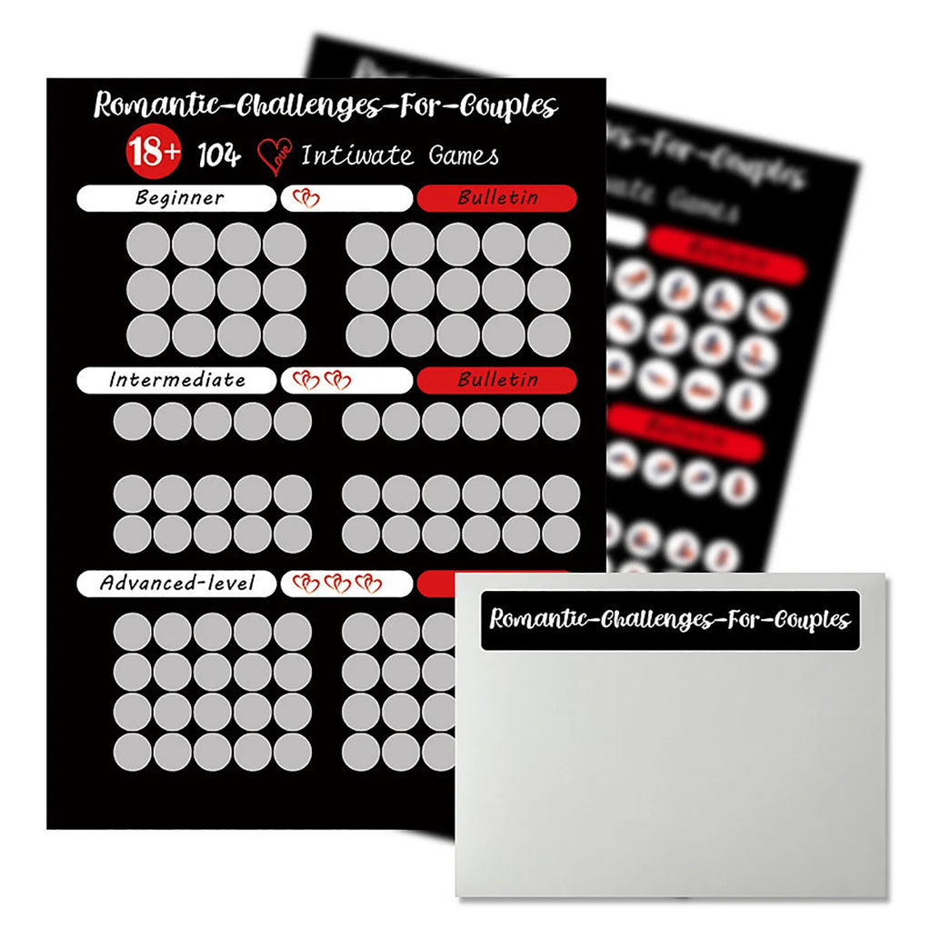 100 Dates Scratch Off Bucket List Poster – Couple Date Night Gift