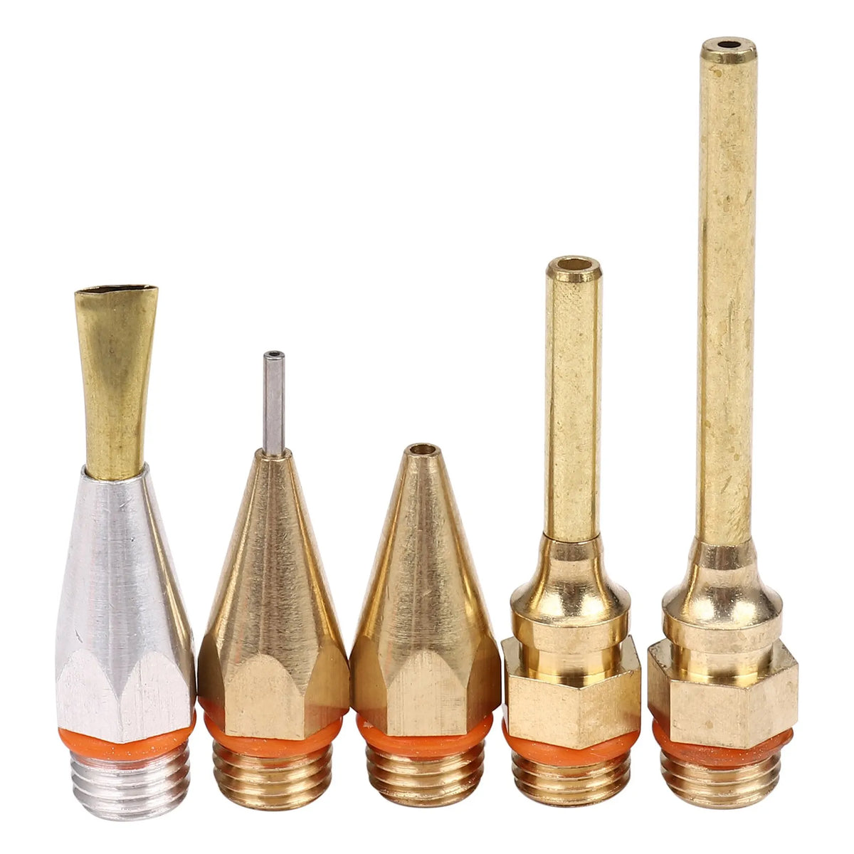 11-Pc Copper Hot Melt Glue Gun Nozzle Set – Multi-Size Tips
