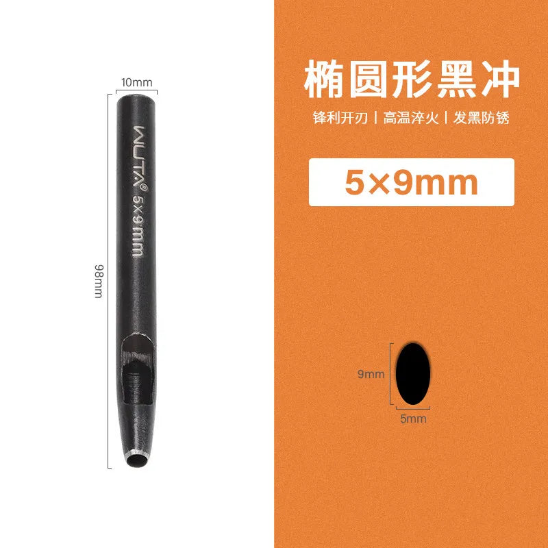 WUTA Oval & Round Leather Belt Hole Punch – DIY Leather Tool