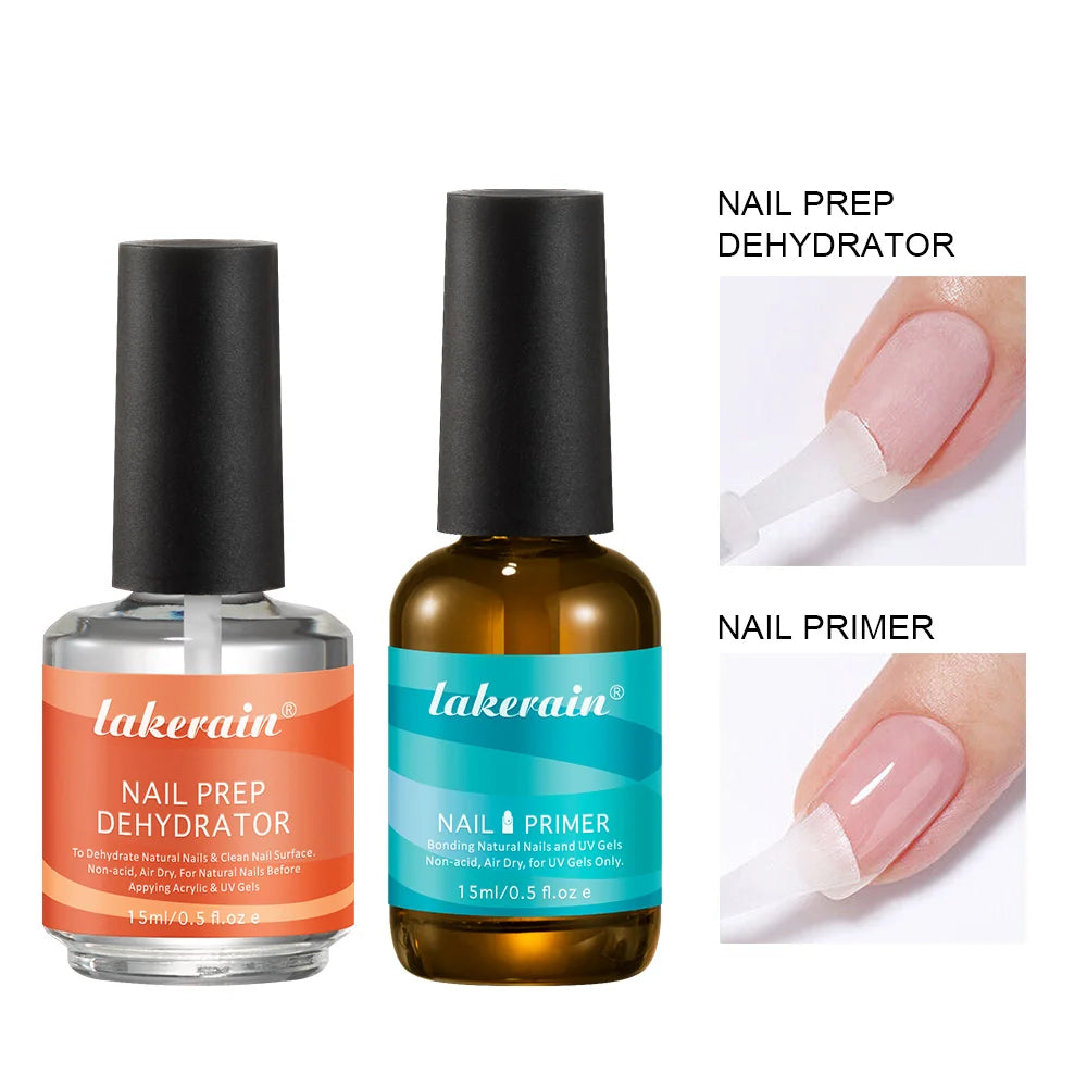 2-Pack Nail Primer & Prep Dehydrator for Gel Manicure 15ml