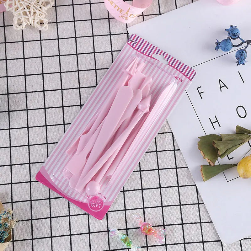 12-Piece Fondant Cake Modeling & Clay Carving Tool Set