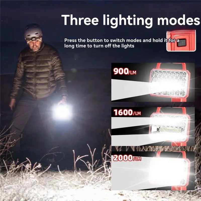 VIBE 2000LM 18W USB LED Work Light – M18 18V Compatible