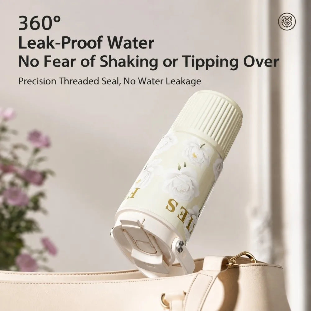VIBE 750ml Floral Insulated Stainless Steel Tumbler for Women