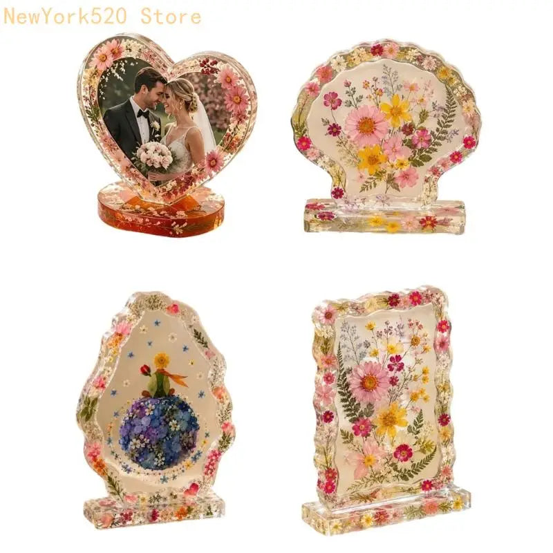 Silicone Resin Mold – Heart Square Fan Photo Frame DIY