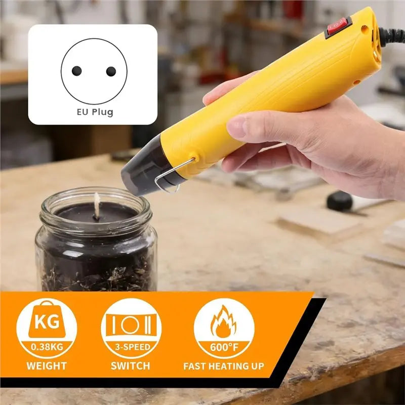 VIBE 350W Heat Gun for Crafting – Dual Temp & Long Power Cord