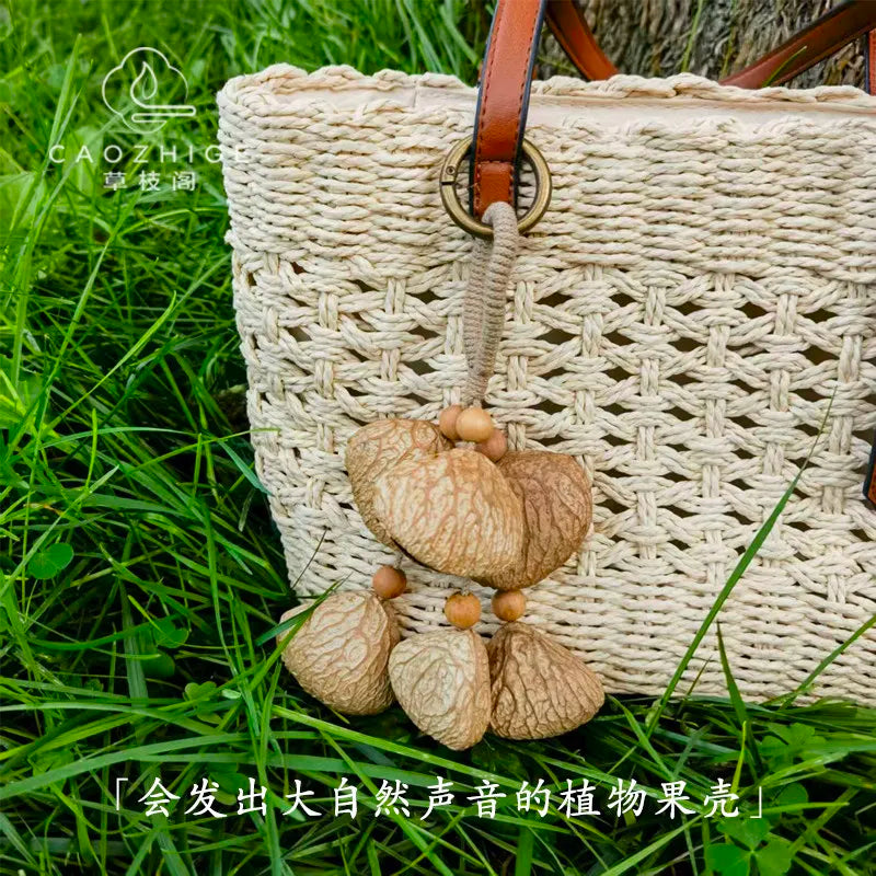 Indonesian Natural Nut Shell Wind Chime DIY Craft Kit