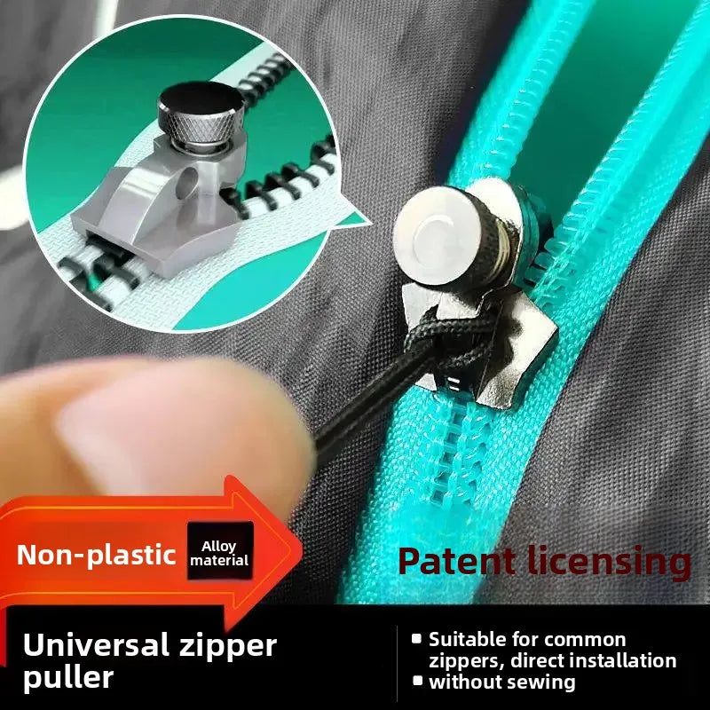 Universal Metal Zipper Puller Replacement & Repair Kit