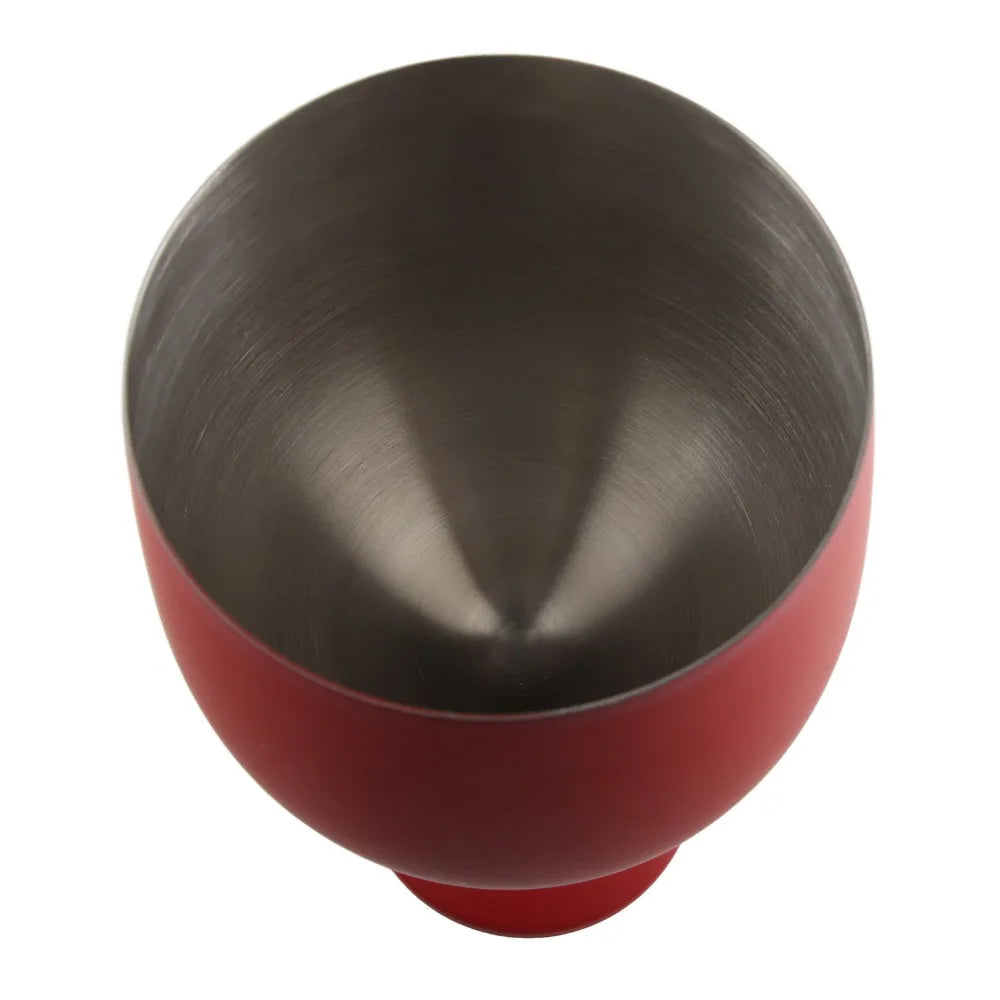 4-Pack Stainless Steel Stemmed Goblet Cocktail Cups 550ml