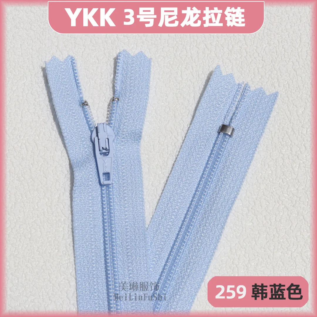 YKK3 Nylon Invisible Zippers 18cm – 30/50/100 Pack